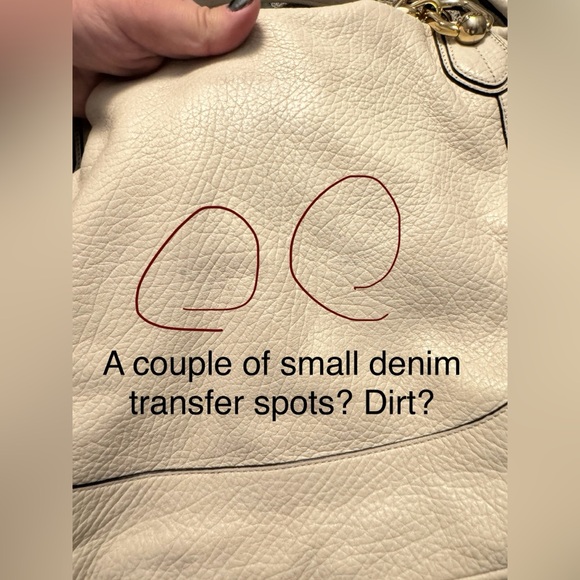 EUC Coach “Kristin Sage” satchel in ivory with brass hardware style# 18280 - Picture 5 of 12